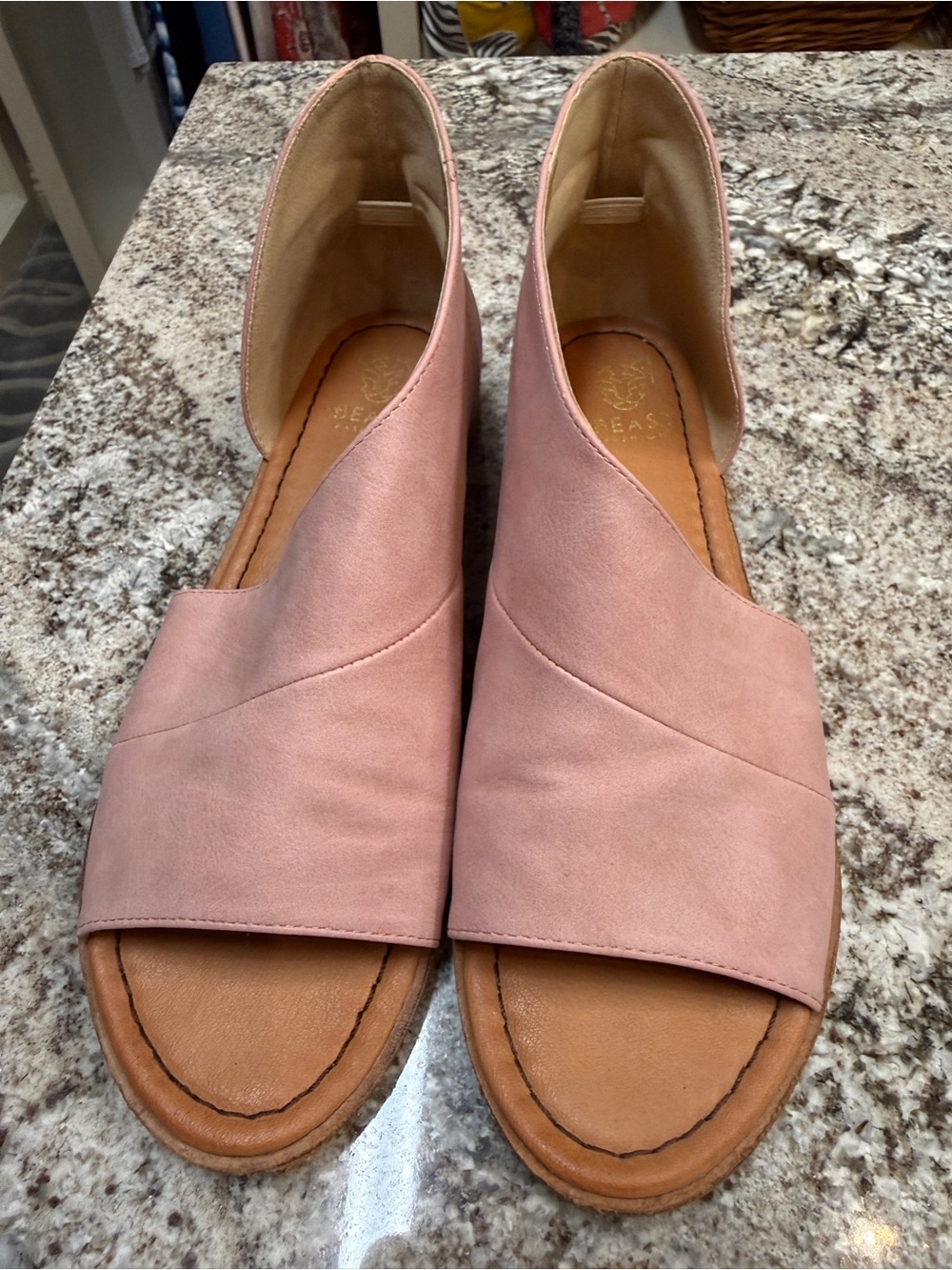 BEAST FASHION Pink Open-Toe D'Orsay Sandals